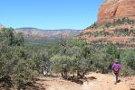 PICTURES/Devils Bridge Hike - Sedona/t_Sharon on Trail.JPG